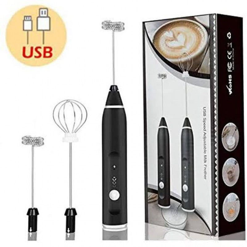 Rechargeable Electric Milk Frother & Coffee Mixer – Handheld Foam Maker for Creamy Coffee, Lattes & Cappuccino
