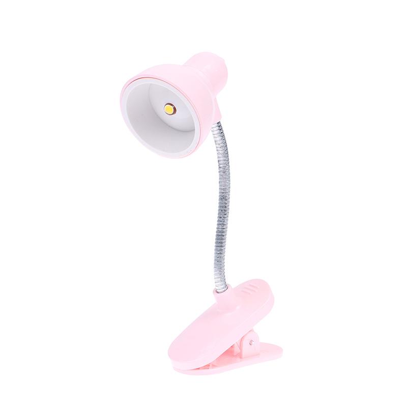 Mini LED Clamp Lamp – Portable USB-Powered Desk Light with Adjustable Flexible Neck, Strong Clamp Base, Eye-Friendly Flicker-Free Lighting for Home, Office, Bedside & Travel ( Random Color)