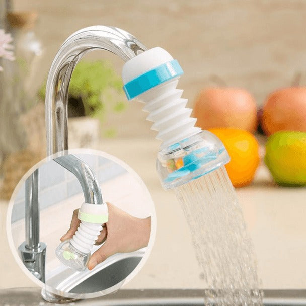 Kitchen Shower Splash Fan Faucet With Clip Water-Saving Filter tap nozzle extended Each (Random Color)