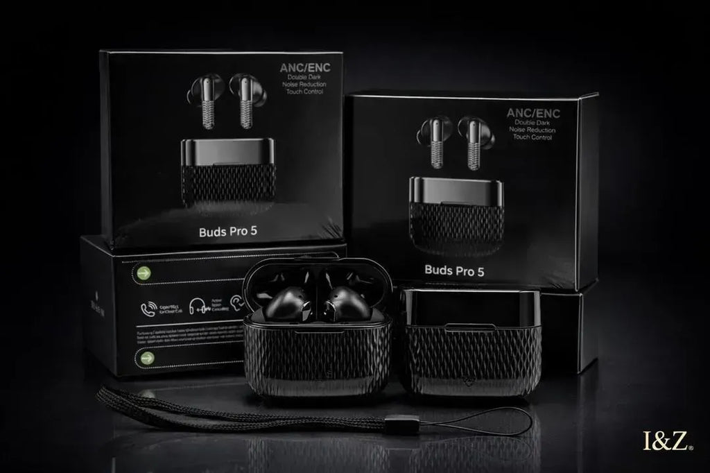 Buds Pro 5 Wireless Earbuds – ANC/ENC Noise Cancellation | Premium Sound | Touch Control | Bluetooth Earphones