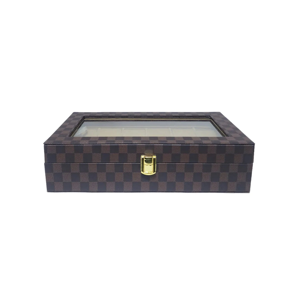 6 Slot Watch Organizer Box – Watch & Bracelet Storage Case | Luxury Display Box