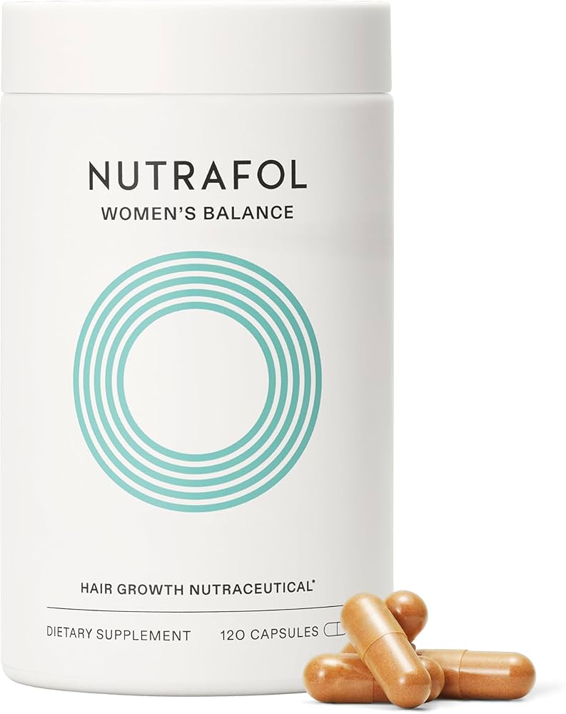 Nutrafol Women’s Balance Hair Growth Supplement (45+) – Clinically Proven for Thicker Hair & Scalp Coverage | 1 Month Supply