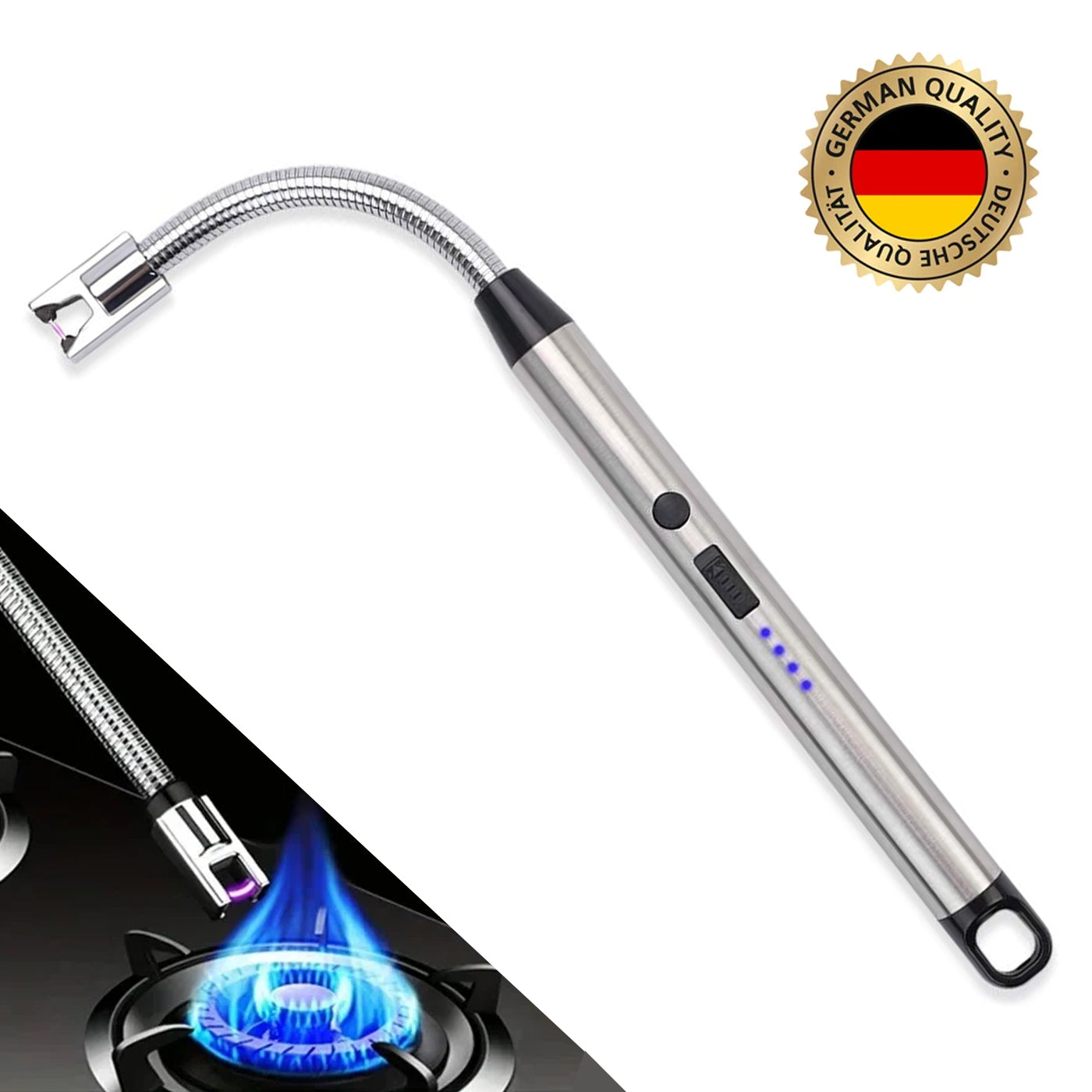 Electric USB Kitchen Candle Lighter Rechargeable Windproof Gas Lighters Home BBQ Flameless Candle Lighters Electric Arc Lighters