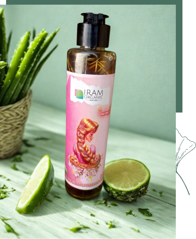 Iram Organic Herbal Hair Oil – Advanced Natural Hair Growth Formula | Deep Nourishment, Anti-Hair Fall & Scalp Repair