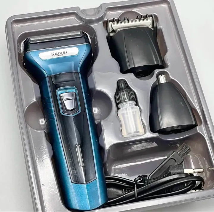Multifunctional 3 In 1 Electric Foil Shaver Rechargeable Cordless Hair Clipper Beard Nose Hair Trimmer Razor Grooming Kit