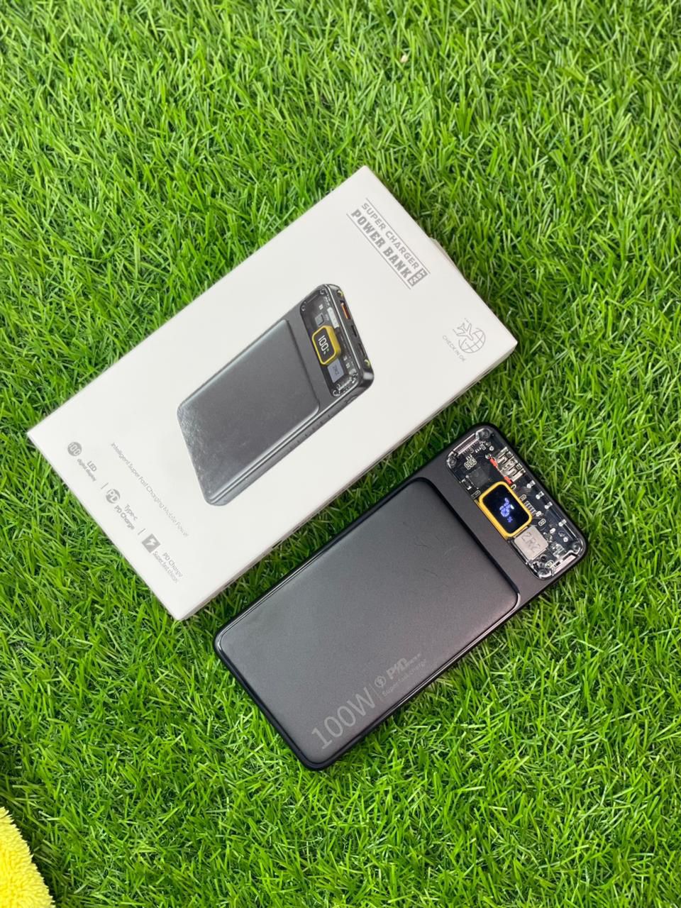Fast Charging Power Bank 100W with Digital Display – High Capacity Portable Charger (Multi-Port)
