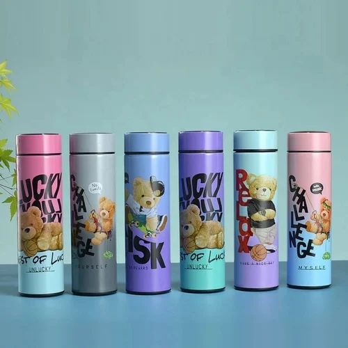 Smart Temperature Display Water Bottle – LED Touch Screen Cap | Insulated Stainless Steel Flask | By Omarbe Goods