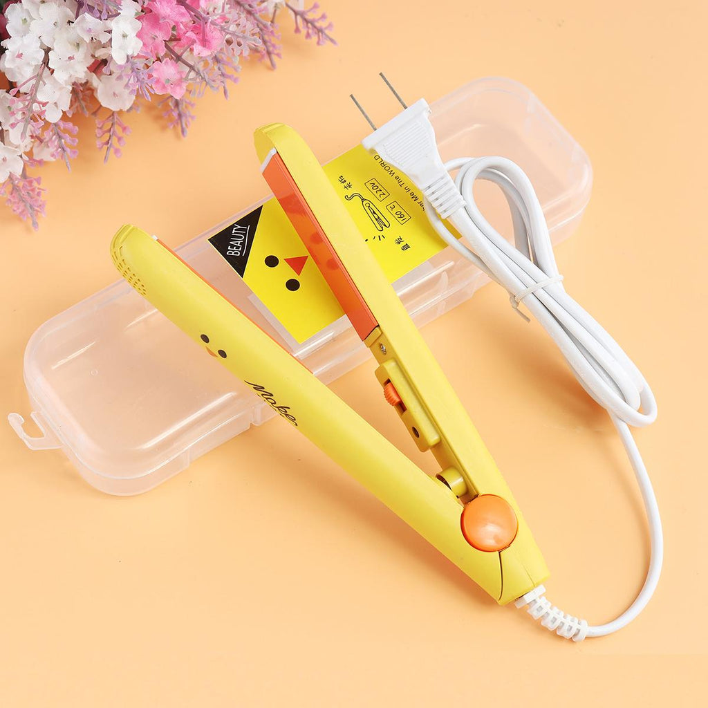 Mini Portable Hair Straightener & Curler – Compact Travel Flat Iron