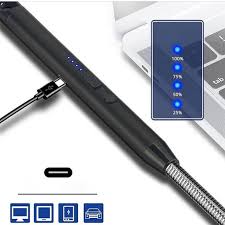 Electric USB Kitchen Candle Lighter Rechargeable Windproof Gas Lighters Home BBQ Flameless Candle Lighters Electric Arc Lighters