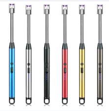 Electric USB Kitchen Candle Lighter Rechargeable Windproof Gas Lighters Home BBQ Flameless Candle Lighters Electric Arc Lighters