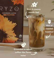 Ryze Mushroom Coffee (180g) – Natural Energy & Focus Blend with Functional Mushrooms, Smooth No-Jitter Coffee Alternative 🌿