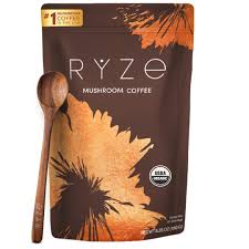 Ryze Mushroom Coffee (180g) – Natural Energy & Focus Blend with Functional Mushrooms, Smooth No-Jitter Coffee Alternative 🌿