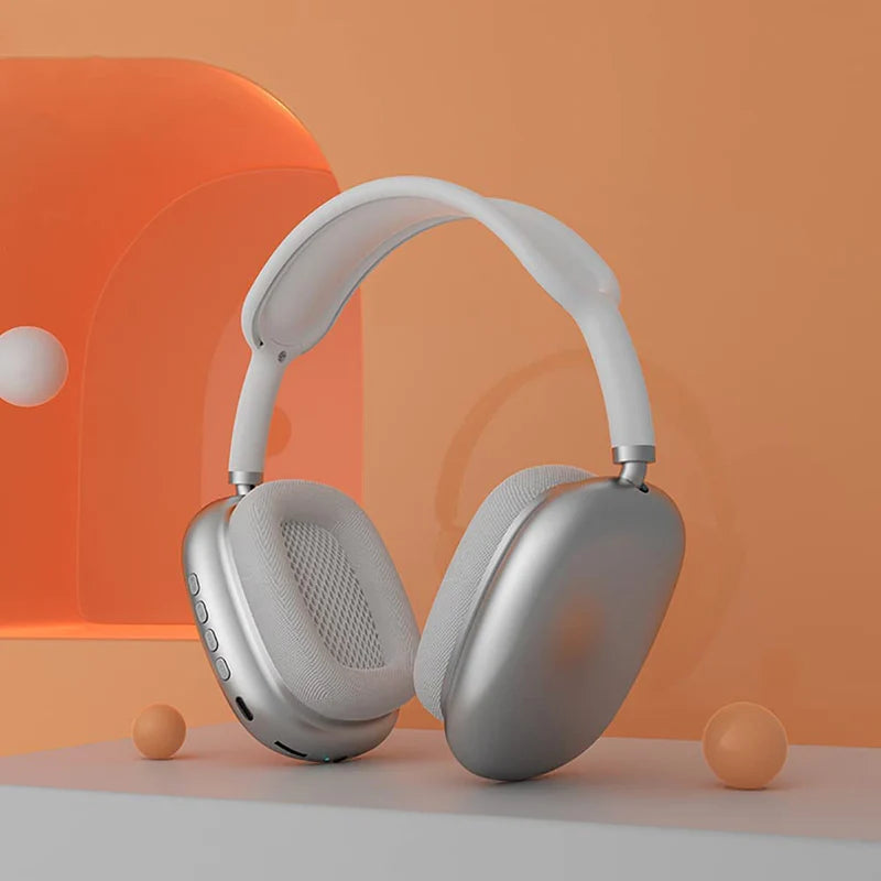 P9 Wireless Bluetooth Headphones with Mic, Noise Cancelling, Stereo Sound, Sports Gaming Earphones, TF Support, Memory Foam Cushions, 30 Hours Battery Life