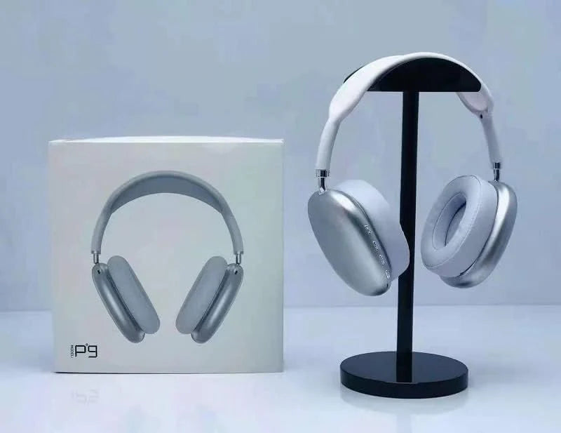 P9 Wireless Bluetooth Headphones with Mic, Noise Cancelling, Stereo Sound, Sports Gaming Earphones, TF Support, Memory Foam Cushions, 30 Hours Battery Life