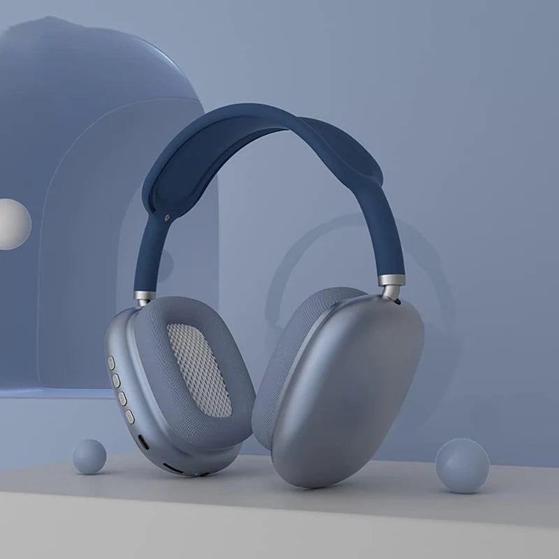 P9 Wireless Bluetooth Headphones with Mic, Noise Cancelling, Stereo Sound, Sports Gaming Earphones, TF Support, Memory Foam Cushions, 30 Hours Battery Life