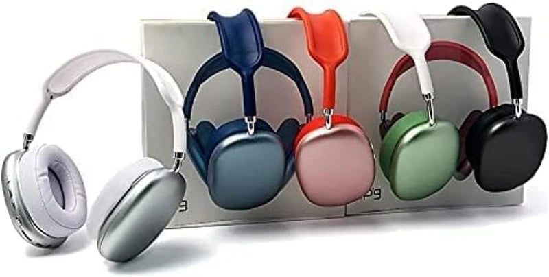 P9 Wireless Bluetooth Headphones with Mic, Noise Cancelling, Stereo Sound, Sports Gaming Earphones, TF Support, Memory Foam Cushions, 30 Hours Battery Life