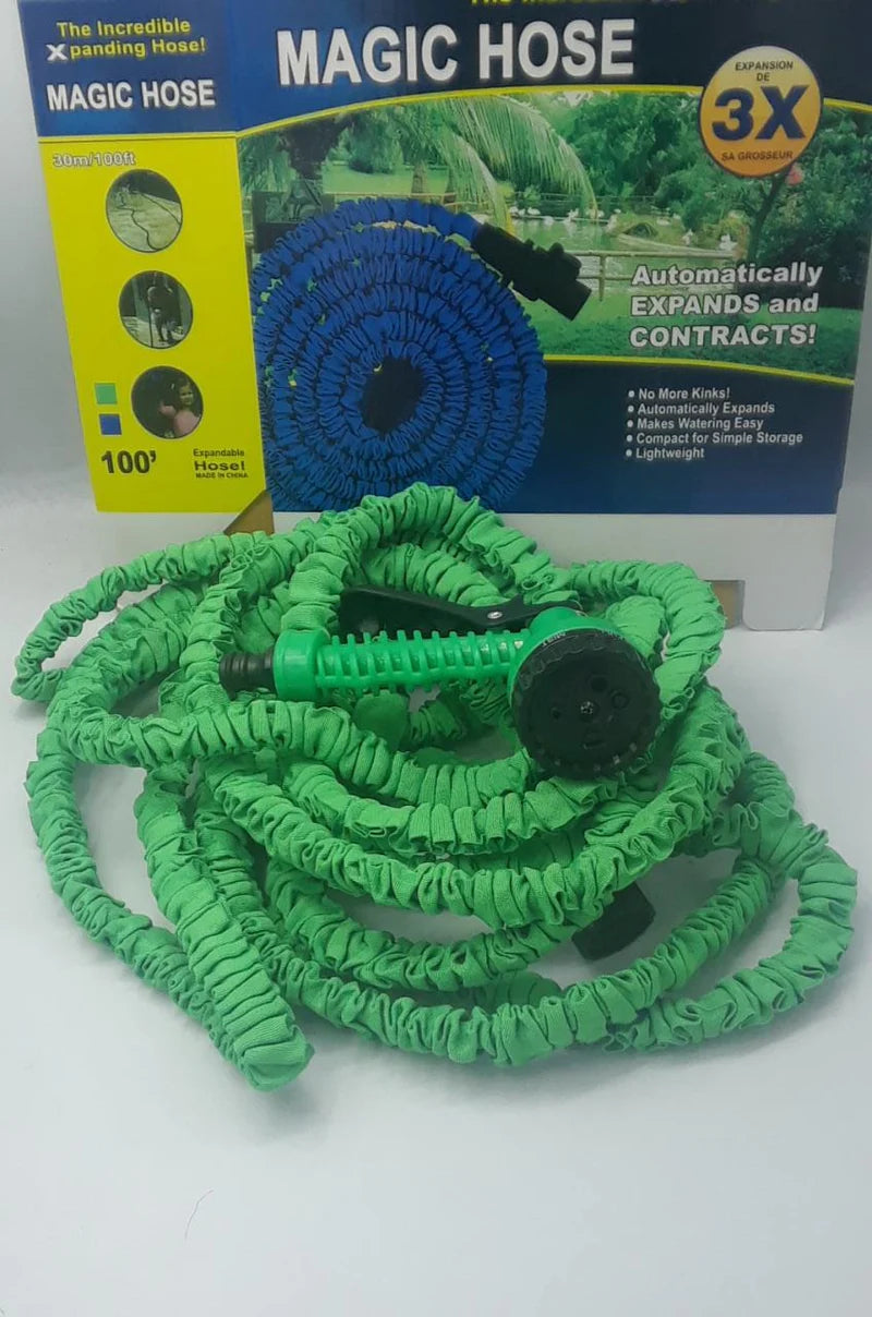 Magic Expandable Water Hose Pipe with 7-Mode Spray Gun for Garden & Car Wash