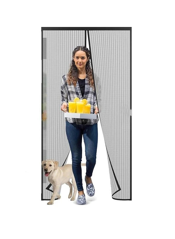Magnetic Mesh Screen Door – Hands-Free Curtain with Auto Close, Bug Protection & Easy Install 🚪
