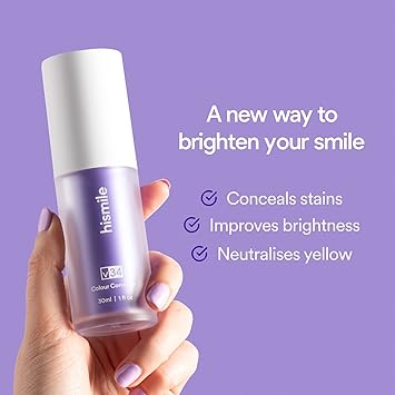 Hismile v34 Color Corrector Purple Teeth Whitening Toothpaste Kit without Toothbrush Pen Strips
