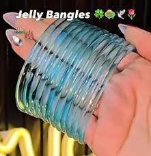 Jelly Bangles Set for Girls & Women – Trendy Transparent