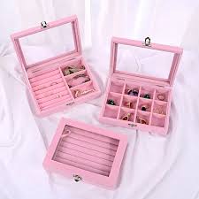 Portable Velvet Jewelry Box or Ring Jewelry Display Organizer || Omarbe Goods
