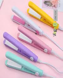 Mini Portable Hair Straightener & Curler – Compact Travel Flat Iron
