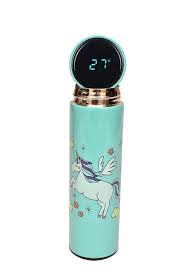 Smart Temperature Display Water Bottle – LED Touch Screen Cap | Insulated Stainless Steel Flask | By Omarbe Goods