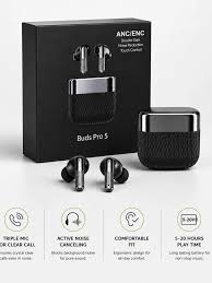 Buds Pro 5 Wireless Earbuds – ANC/ENC Noise Cancellation | Premium Sound | Touch Control | Bluetooth Earphones