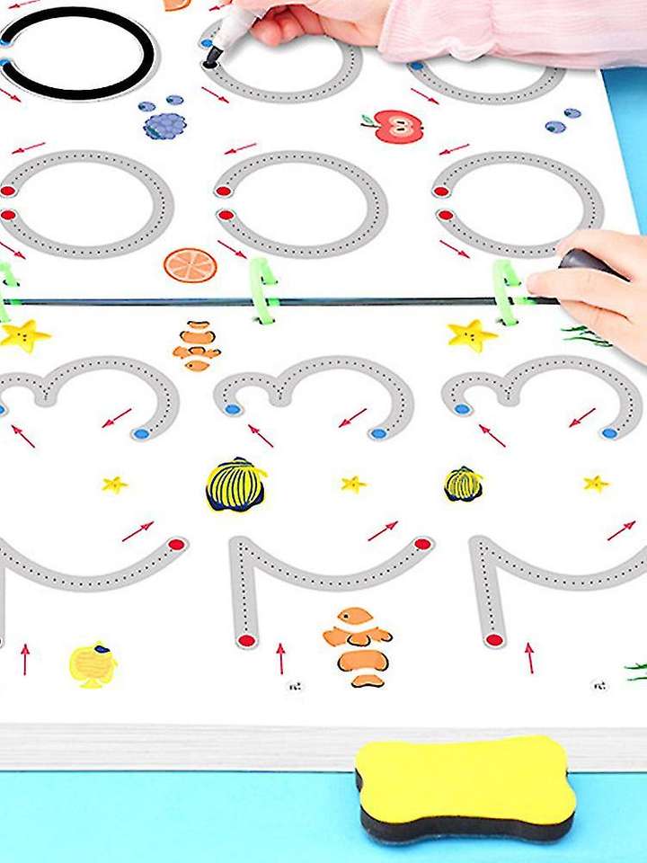 Kids Tracing Workbook – Pen Control Practice Cards (64 Pcs) for Ages 2–6