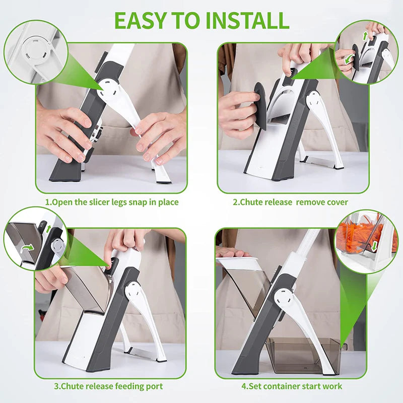 Manual Vegetable Chopper Potato Mandoline Slicer Veggie Cutter | Best selling in Pakistan