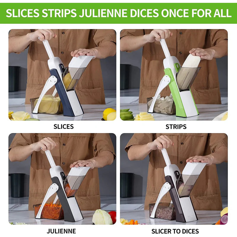Manual Vegetable Chopper Potato Mandoline Slicer Veggie Cutter | Best selling in Pakistan