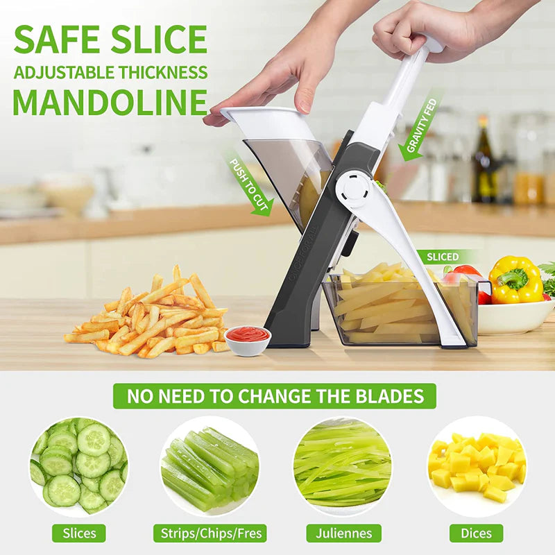 Manual Vegetable Chopper Potato Mandoline Slicer Veggie Cutter | Best selling in Pakistan