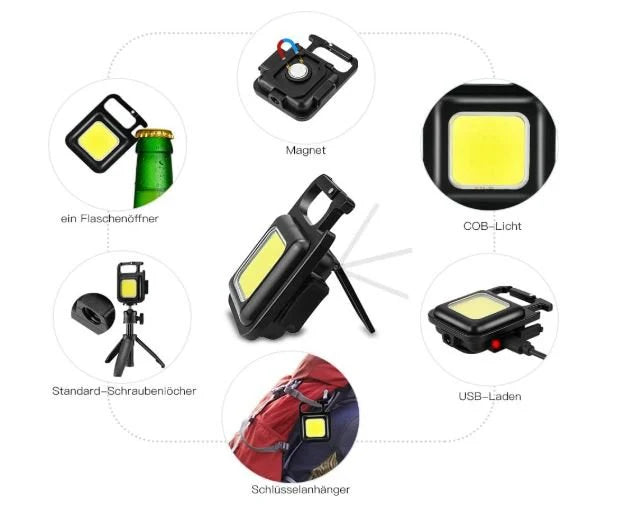 Pocket Power Light – Mini Keychain Flashlight with Magnet