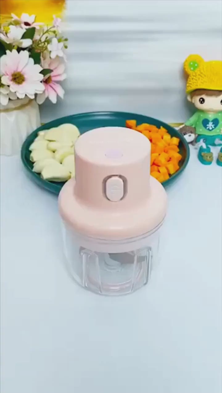 Intelligent Garlic Machine | Electric Garlic Chopper & Grinder | Smart Mini Food Processor for Quick Garlic & Spice Prep