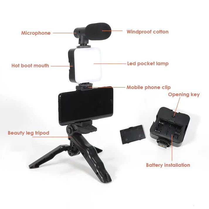 Smartphone and Camera Vlogging Studio Kits-