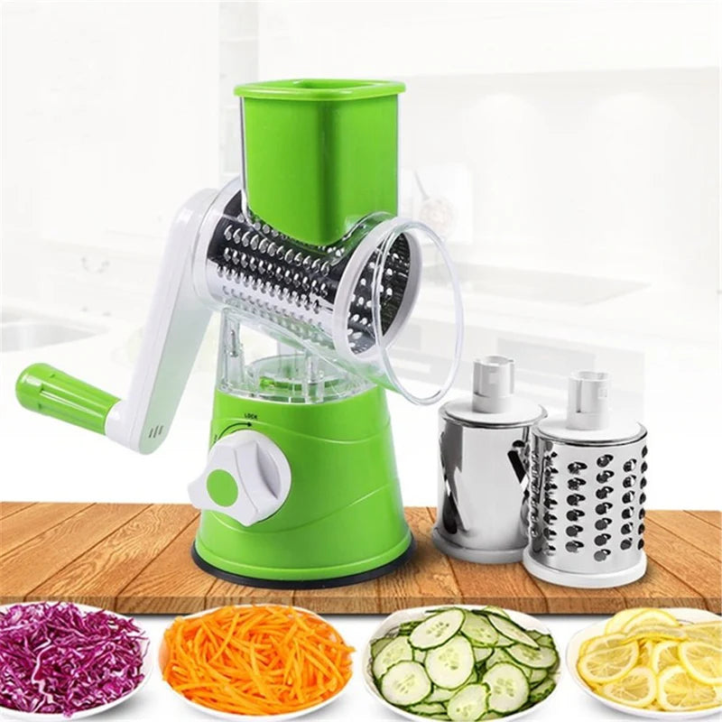 Table Top Drum Grater – Manual Rotary Vegetable Slicer & Cheese Grater