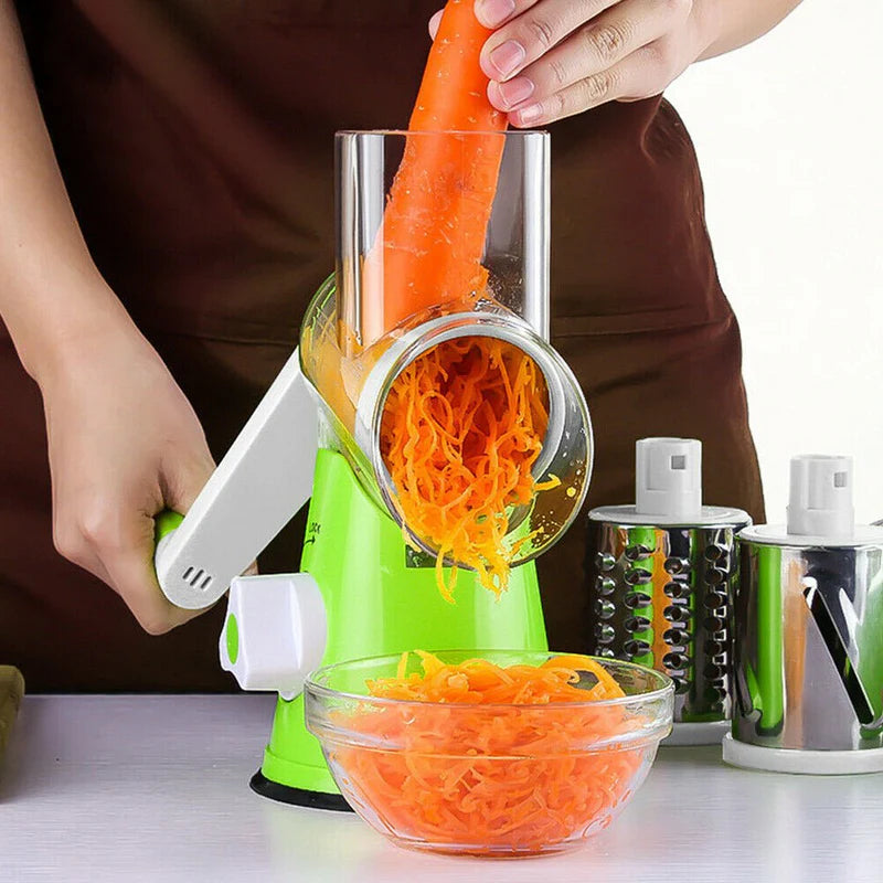 Table Top Drum Grater – Manual Rotary Vegetable Slicer & Cheese Grater