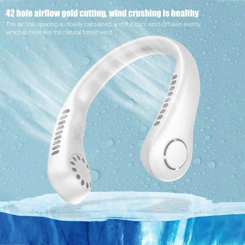 Hanging Neck Fan Hands Free Portable Fan - Rechargeable Mini USB Fan | Top Selling in Pakistan