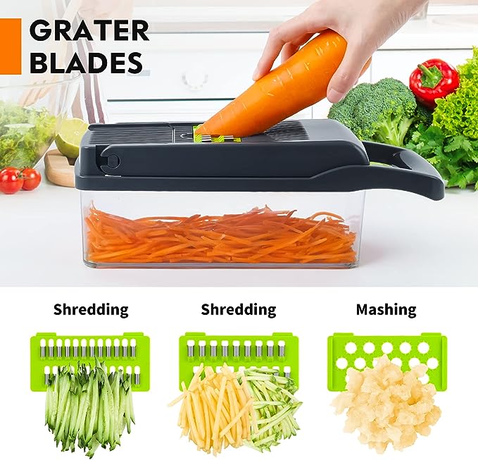 Vegetable Cutter Chopper & Slicer – 6-in-1 Multi Kitchen Tool