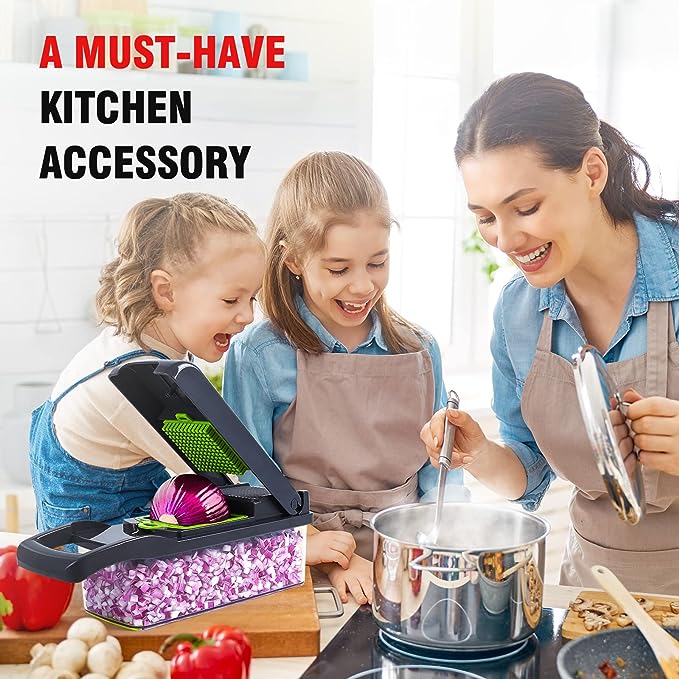 Vegetable Cutter Chopper & Slicer – 6-in-1 Multi Kitchen Tool